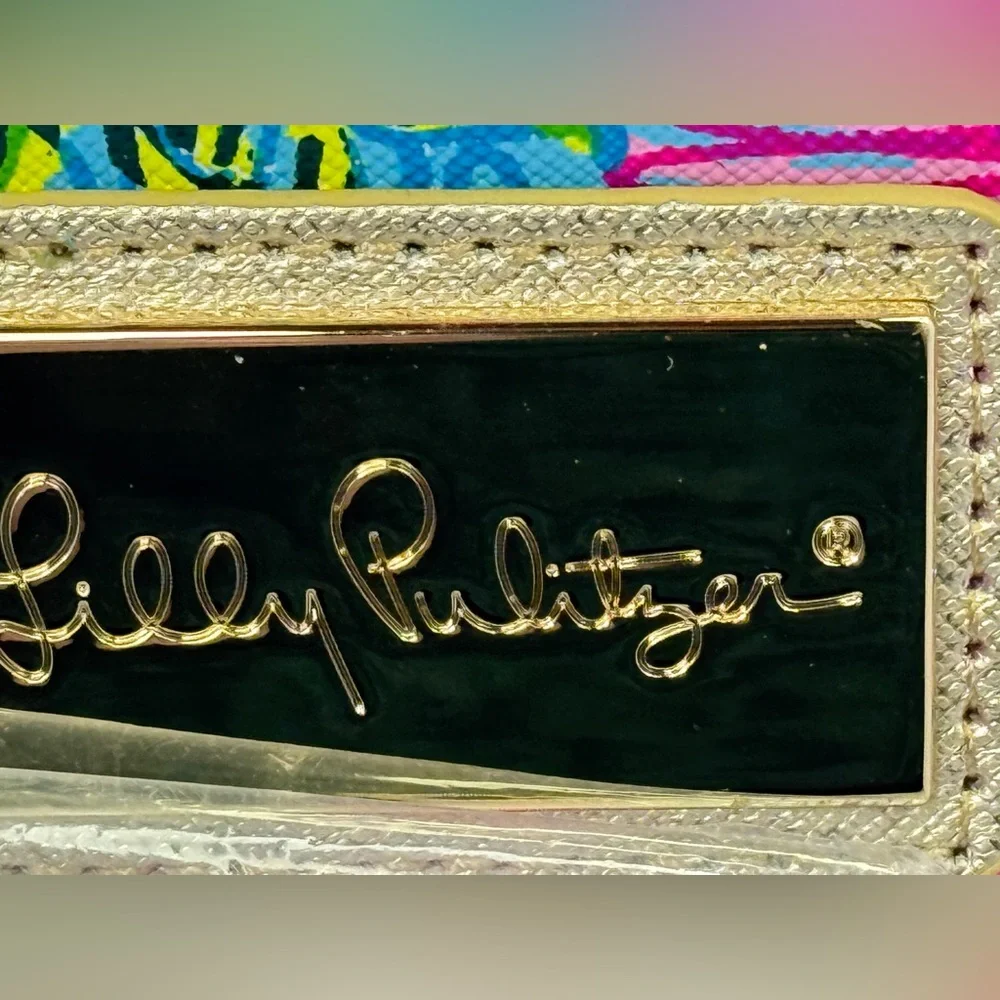 Lilly Pulitzer Laptop Sleeve Pouch Seabreeze Blue Walking On Sunshine - Picture 4 of 11